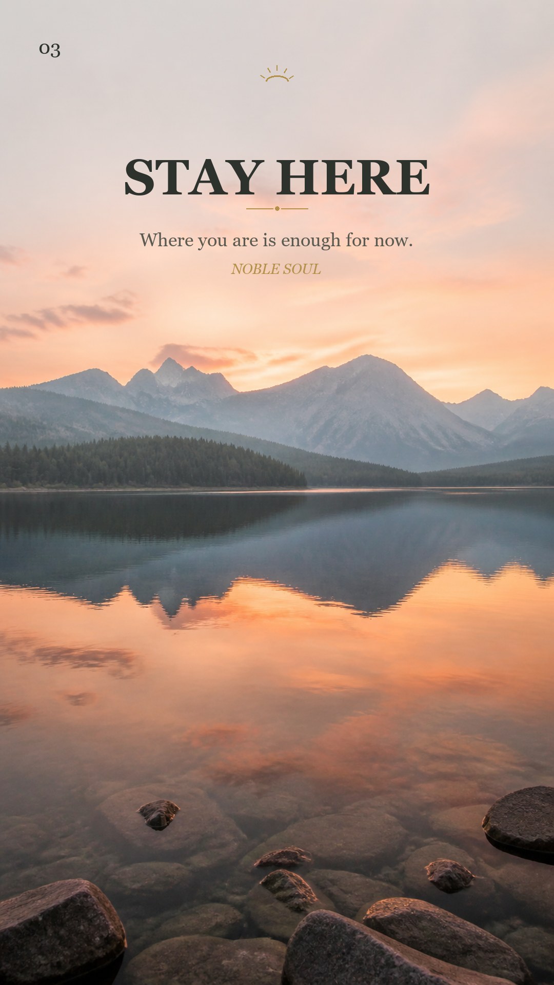 Quiet Card 03 — Stay Here