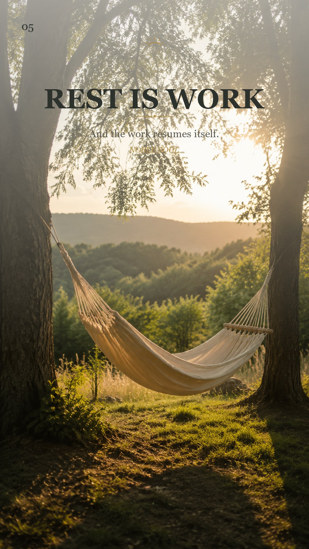 Quiet Card 05 — Rest Is Work