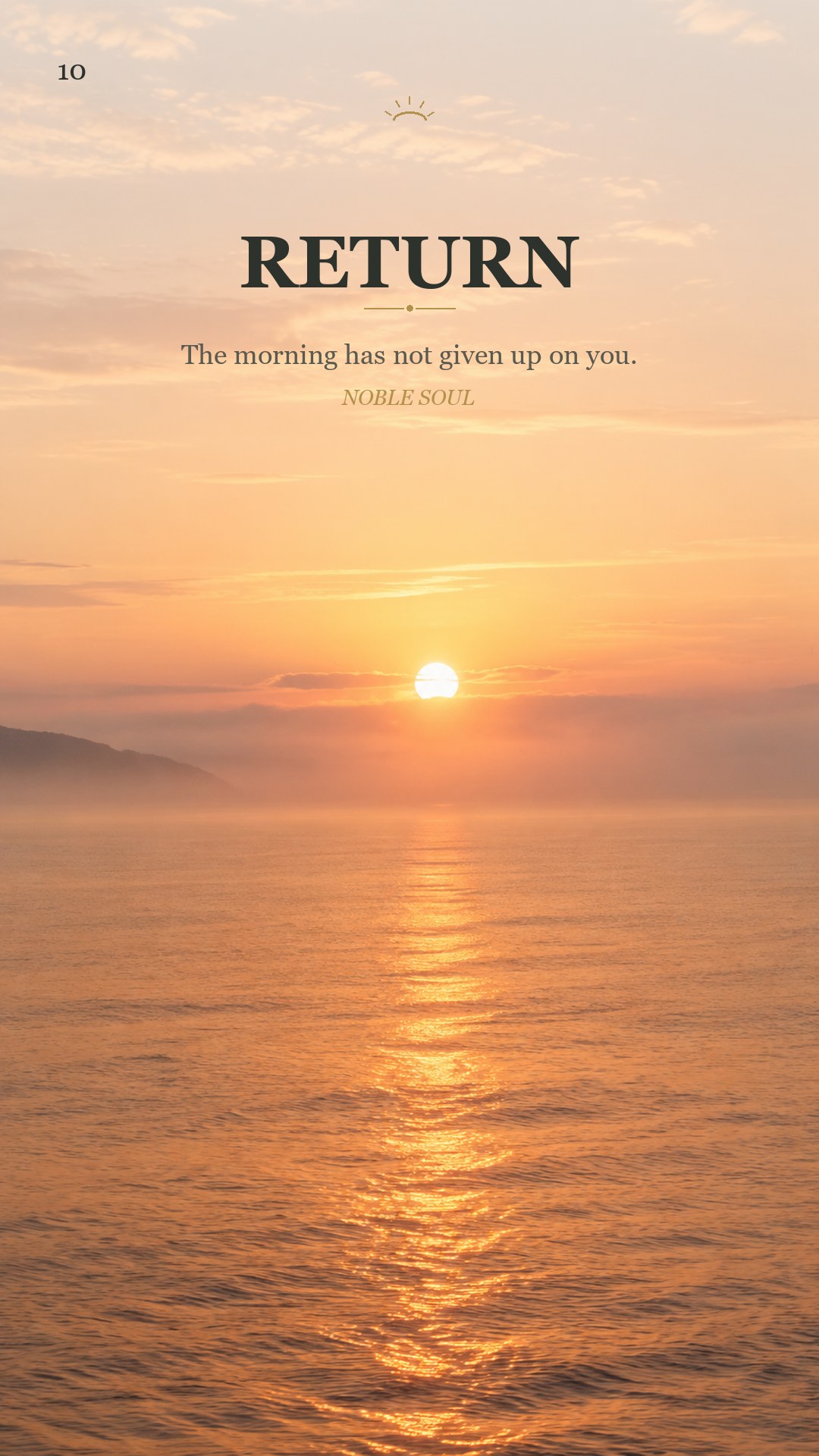 Quiet Card 10 — Return