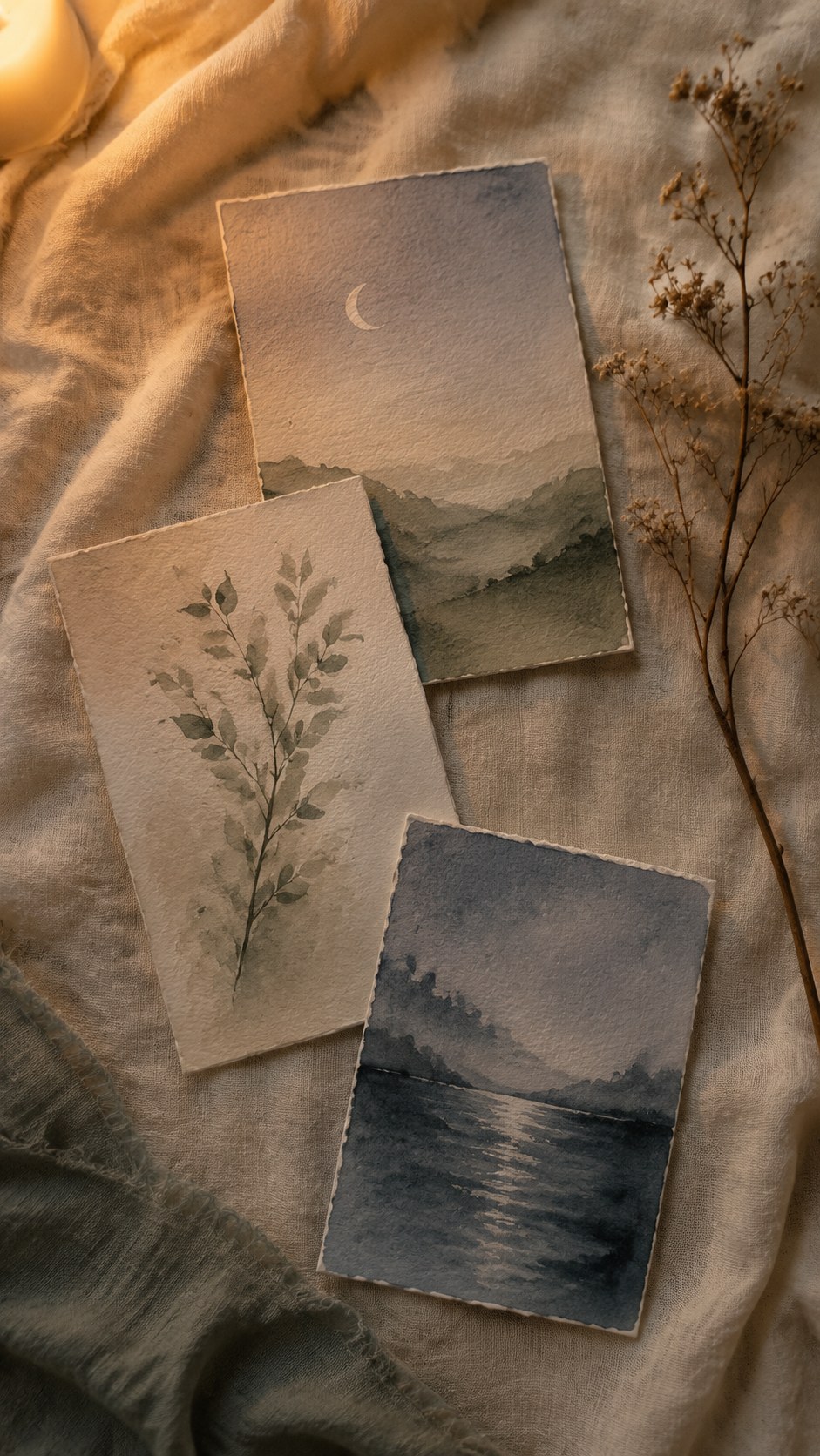 Three Evening Cards